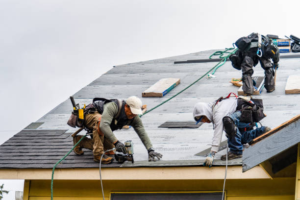 Professional Storm Damage Roof Repair technician working in Hancock, NY